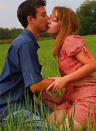 In the soft grass of this field, this teen has her soft pussy penetrated and pounded. She looks so innocent, but loves a good hard fuck
